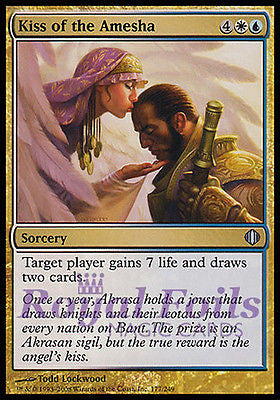 Kiss of the Amesha 2x FOIL ALA MTG Shards of Alara Uncommon MINT white blue