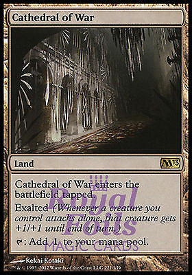 **1x FOIL Cathedral of War** MTG M13 Core Set Rare MINT land