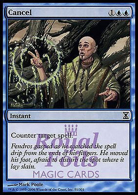Cancel 3x FOIL TSP MTG Time Spiral Common MINT blue