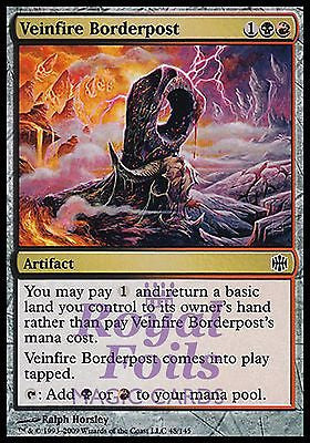 Veinfire Borderpost 2x FOIL ARB MTG Alara Reborn Common MINT black red artifact