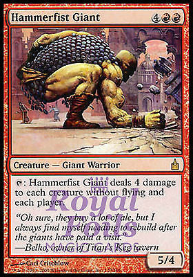 **1x FOIL Hammerfist Giant** RAV MTG Ravnica Rare MINT red