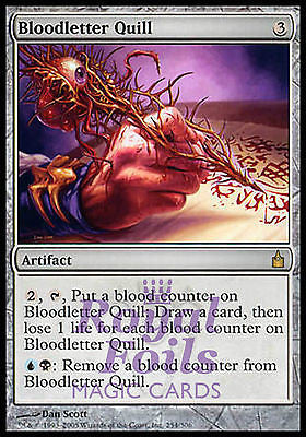 **1x FOIL Bloodletter Quill** RAV MTG Ravnica Rare MINT blue black artifact