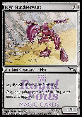 **1x FOIL Myr Mindservant** MDN MTG Mirrodin Uncommon MINT artifact