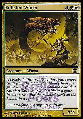 **2x FOIL Enlisted Wurm** ARB MTG Alara Reborn Uncommon MINT white green