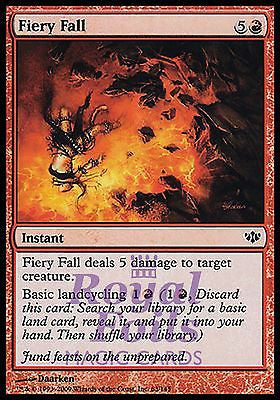 **4x FOIL Fiery Fall** CON MTG Conflux Common MINT red