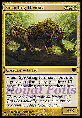 Sprouting Thrinax 2x FOIL ALA MTG Shards of Alara Uncommon MINT black red green
