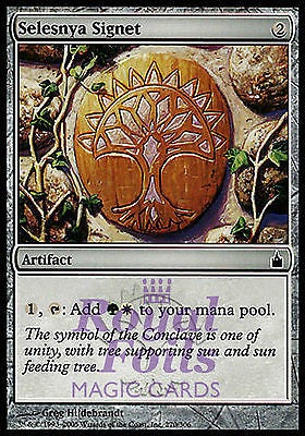 Selesnya Signet 1x FOIL RAV MTG Ravnica Common MINT green white artifact