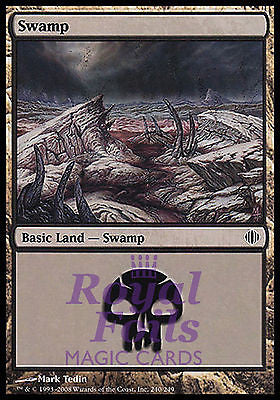 Swamp #240 2x FOIL ALA MTG Shards of Alara MINT basic land