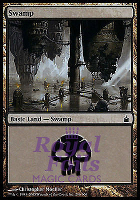 Swamp #296 2x FOIL RAV MTG Ravnica MINT basic land black