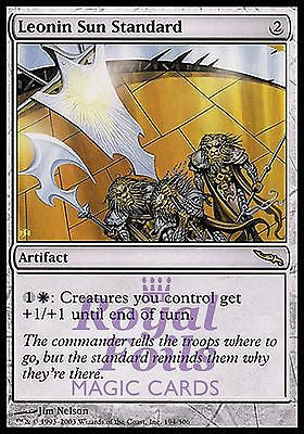 **1x FOIL Leonin Sun Standard** MDN MTG Mirrodin Rare MINT artifact