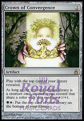 **1x FOIL Crown of Convergence** RAV MTG Ravnica Rare MINT green white artifact