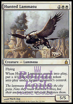 **1x FOIL Hunted Lammasu** RAV MTG Ravnica Rare MINT white