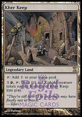 **1x FOIL Kher Keep** TSP MTG Time Spiral Rare MINT red land