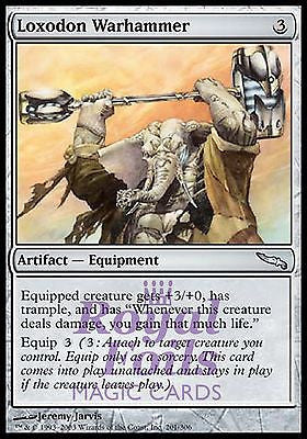 **1x FOIL Loxodon Warhammer** MDN MTG Mirrodin Uncommon MINT artifact