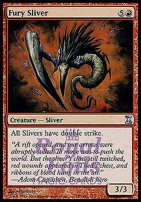 **1x FOIL Fury Sliver** TSP MTG Time Spiral Uncommon MINT red