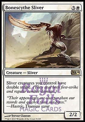 **1x FOIL Bonescythe Sliver** MTG M14 2014 Core Set Rare MINT white