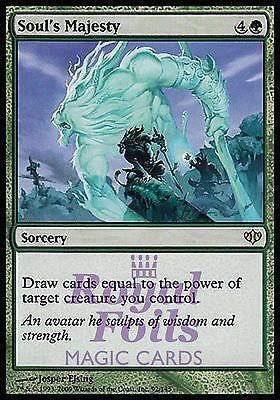 **1x FOIL Soul's Majesty** CON MTG Conflux Rare NM green