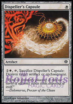 Dispeller's Capsule 4x FOIL ALA MTG Shards of Alara Common MINT white artifact