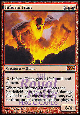 Inferno Titan 1x FOIL MTG M12 Magic 2012 Core Set Mythic MINT red