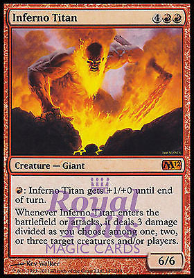 **1x FOIL Inferno Titan** MTG M12 Magic 2012 Core Set Mythic MINT red
