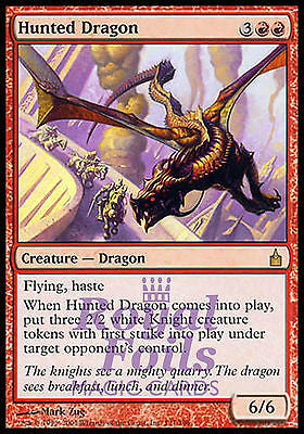 **1x FOIL Hunted Dragon** RAV MTG Ravnica Rare MINT red