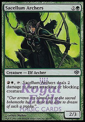**4x FOIL Sacellum Archers** CON MTG Conflux Uncommon MINT green