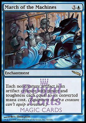 March of the Machines 1x FOIL MDN MTG Mirrodin Rare MINT blue