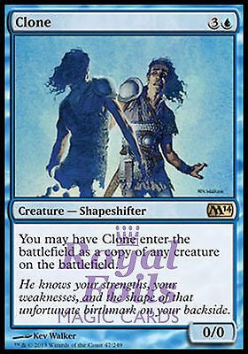 Clone 1x FOIL MTG M14 2014 Core Set Rare MINT blue
