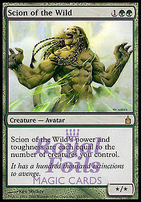 Scion of the Wild 1x FOIL RAV MTG Ravnica Rare MINT green
