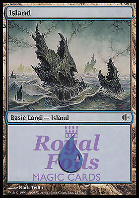 Island #237 2x FOIL ALA MTG Shards of Alara MINT basic land