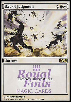 Day of Judgment 1x FOIL MTG M12 Magic 2012 Core Set Rare MINT white