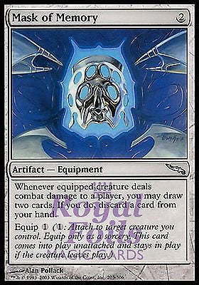 **1x FOIL Mask of Memory** MDN MTG Mirrodin Uncommon MINT artifact