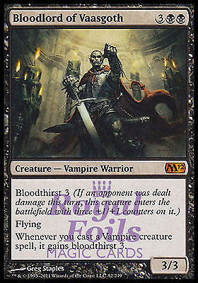 Bloodlord of Vaasgoth 1x FOIL MTG M12 Magic 2012 Core Set Mythic MINT black
