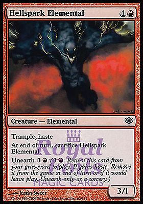 **1x FOIL Hellspark Elemental** CON Conflux Uncommon MINT red