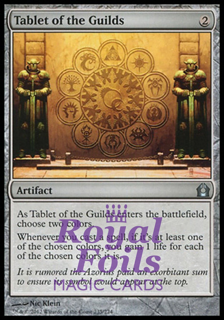 Tablet of the Guilds 1x FOIL RTR MTG Return to Ravnica Uncommon MINT artifact