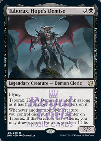 Taborax, Hope's Demise 2x FOIL ZNR MTG Zendikar Rising Rare MINT black