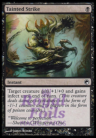 Tainted Strike 1x FOIL SOM MTG Scars of Mirrodin Common MINT black