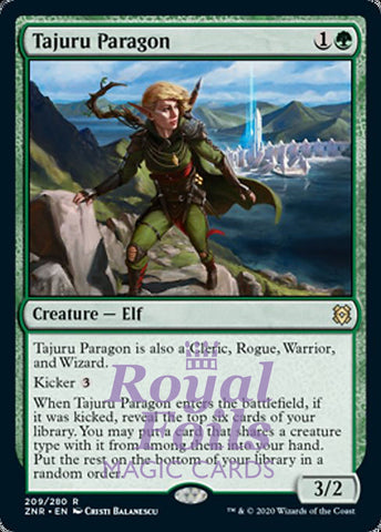 Tajuru Paragon 2x FOIL ZNR MTG Zendikar Rising Rare MINT green