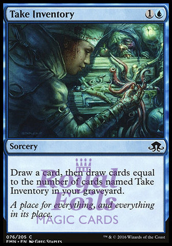 Take Inventory 2x FOIL EMN MTG Eldritch Moon Common MINT blue