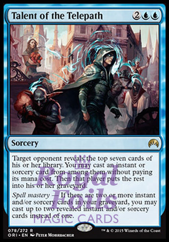 Talent of the Telepath 1x FOIL ORI MTG Magic Origins Rare MINT blue