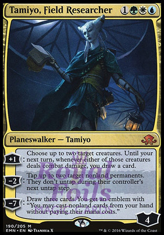Tamiyo Field Researcher 1x FOIL EMN MTG Eldritch Moon Mythic MINT green white blue