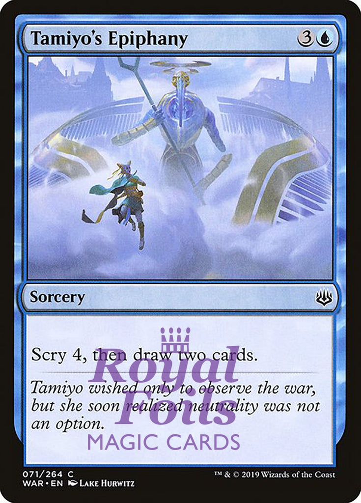Tamiyo's Epiphany 1x FOIL WAR MTG War of the Spark Common MINT blue