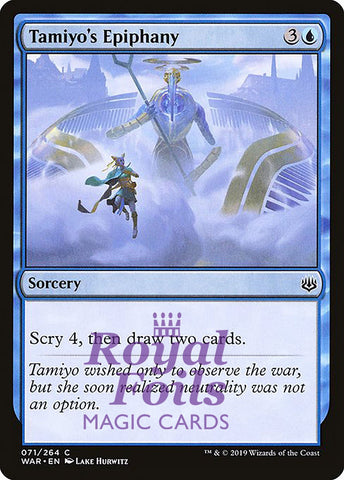 Tamiyo's Epiphany 1x FOIL WAR MTG War of the Spark Common MINT blue