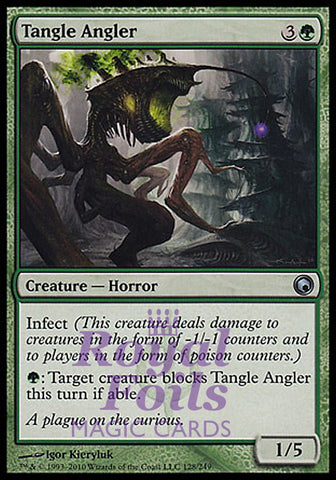 **2x FOIL Tangle Angler** SOM MTG Scars of Mirrodin Uncommon MINT green