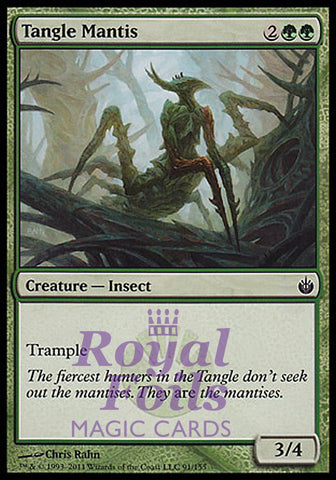 Tangle Mantis 4x FOIL MBS MTG Mirrodin Besieged Common MINT green