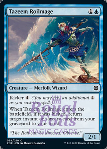 **4x FOIL Tazeem Roilmage** ZNR MTG Zendikar Rising Common MINT blue