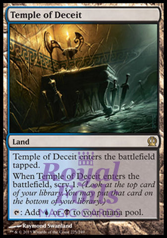 Temple of Deceit 1x FOIL THS MTG Theros Rare MINT blue black land