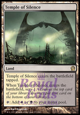 Temple of Silence 1x FOIL THS MTG Theros Rare MINT white black