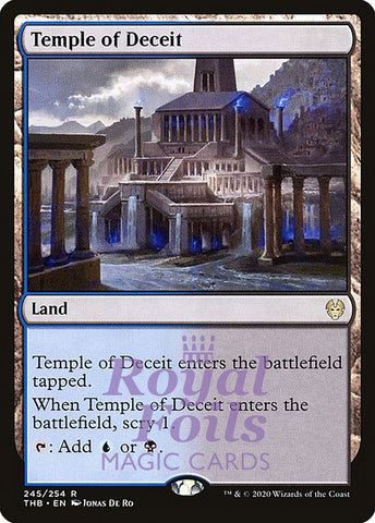 Temple of Deceit 2x FOIL THB MTG Theros Beyond Death Rare MINT blue black land