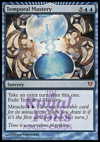 Temporal Mastery 1x FOIL AVR MTG Avacyn Restored Mythic MINT blue